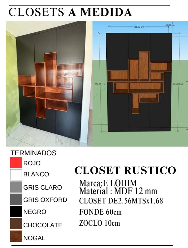 Clóset Rústico