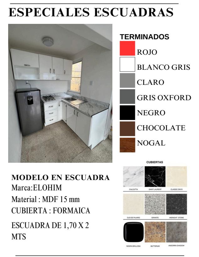 Cocina Integral en Escuadra a Medida