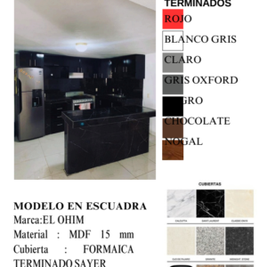 Cocina Integral en Escuadra a Medida