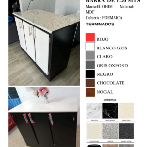 Barra Desayunadora Compacta Multiusos